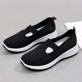 Old Beijing Cloth Shoes Women's Shallow Mouth Mesh Breathable Non-slip Soft Bottom Slip-on Women's Shoes