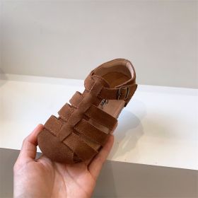 Boys And Girls Real Leather Bag Beach Sandals