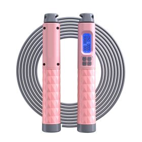 Sports Fitness Smart Cordless Skipping Rope (Option: Pink grey)