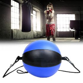 Home Hanging Pear Shape Boxing Training Equipment Speed Ball (Option: Black blue)