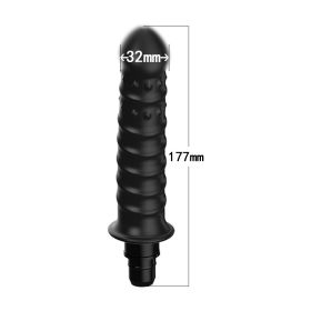 Modified Fascia Gun Silicone  Accessories Head (Option: R3 black-12to13mm)