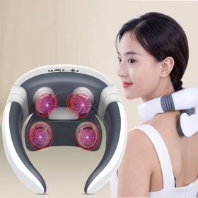 Cervical massager upgrade neck protector (Color: White)