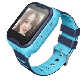 Torntisc Kids Smart Watch SOS Anti-lost Baby 4G SIM Card GPS WIFI Call Location LBS Tracking Smartwatch (Option: Blue-American version)