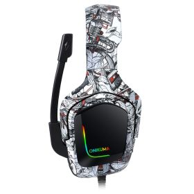 Camouflage headphones (Color: White)