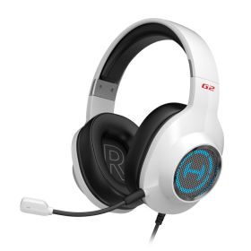 Esports headset eating chicken headphones (Option: White-USB)