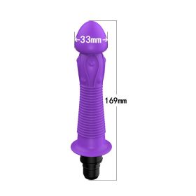 Modified Fascia Gun Silicone  Accessories Head (Option: R4 purple-18to19mm)