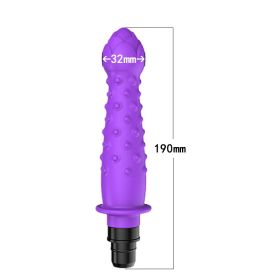 Modified Fascia Gun Silicone  Accessories Head (Option: R7 purple-18to19mm)