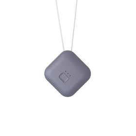 Air Purifier USB Portable Personal Wearable Necklace (Color: Grey)