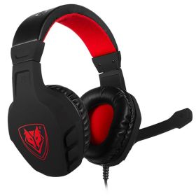 Gaming PS4 Headset Gamer PC Stereo Gaming Headphones Wired Control with Microphone For Computer Xbox One TV Gamer Bass Casque (Color: Red)