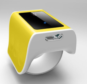 Ring Mouse Body Response To Touch Smart Wearable Device Somatosensory Interaction (Color: Yellow)