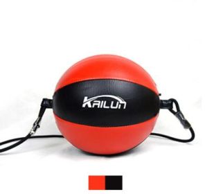 Home Hanging Pear Shape Boxing Training Equipment Speed Ball (Option: Black red)