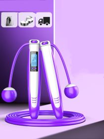 Professional Smart Counter Skipping Rope (Color: Purple)