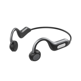 Bone conduction Bluetooth headset (Option: Grey-With 8G)