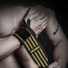 Fitness Wrist Bandage Anti Sprain Sports (Option: Yellow-Four stripes-50x8)