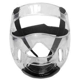 Transparent Removable Taekwondo Protective Belt Hole Helmet (Option: Medium child size)