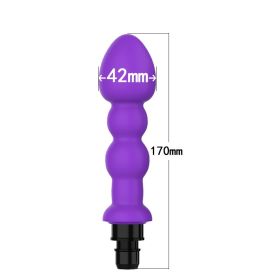 Modified Fascia Gun Silicone  Accessories Head (Option: R1 purple-18to19mm)